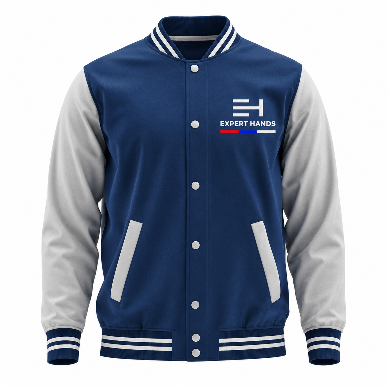 Wool & Leather Sleeve Varsity Jacket 01