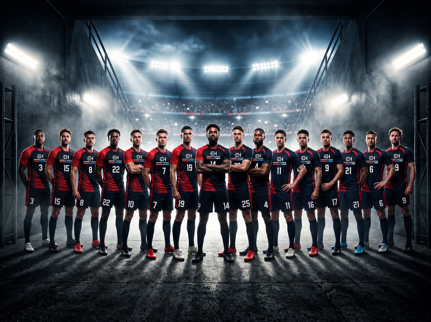 Expert Hands Coordinated Athletic Teamwear Squad