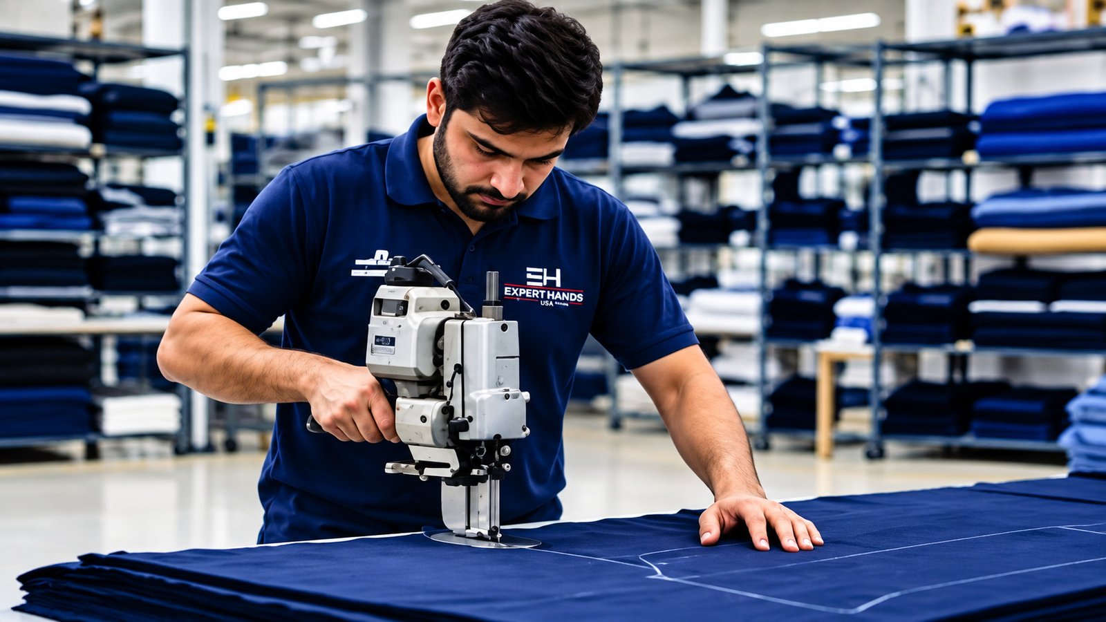 Precision Fabric Cutting and Garment Panel Preparation
