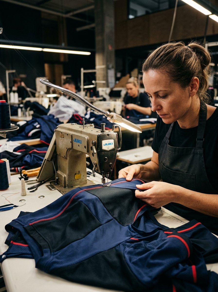 Technical Sportswear Teamwear Craftsmanship and Precision Garment Construction